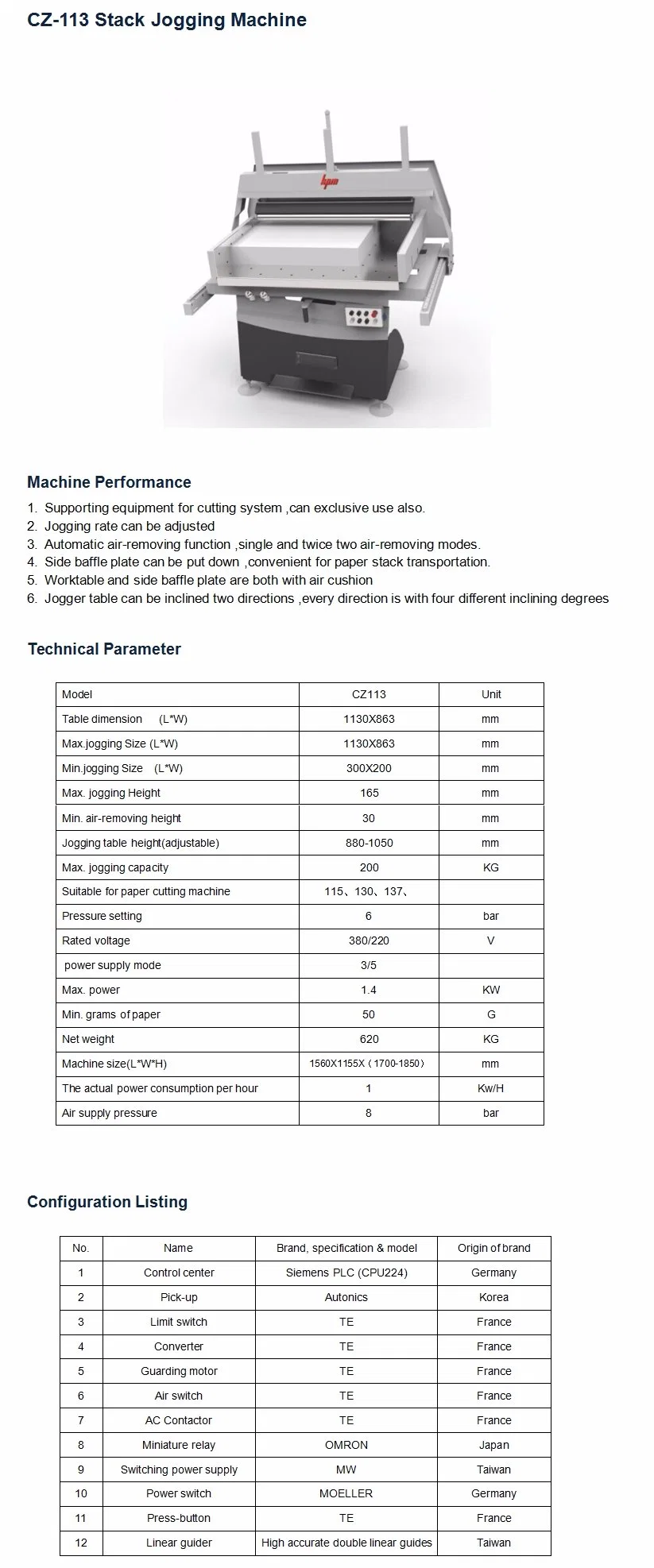 Stack Jogger for Paper Cutting System