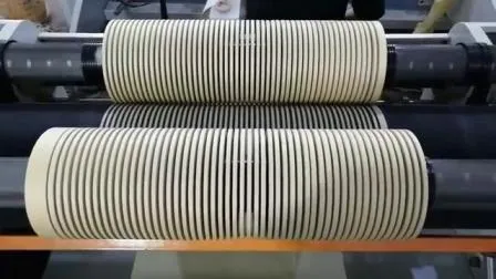 Máquina rebobinadora cortadora de superficie de paja de papel con servocontrol