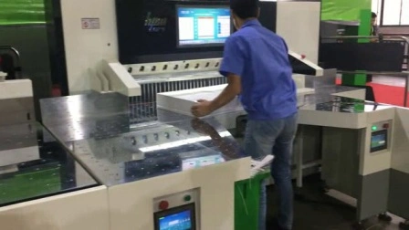 Sistema de corte de equipos de papel de guillotina hidráulica de alta precisión y alta resistencia de fábrica de China